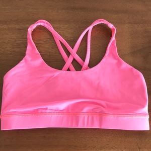Lululemon Sports Bra in Shocking Pink